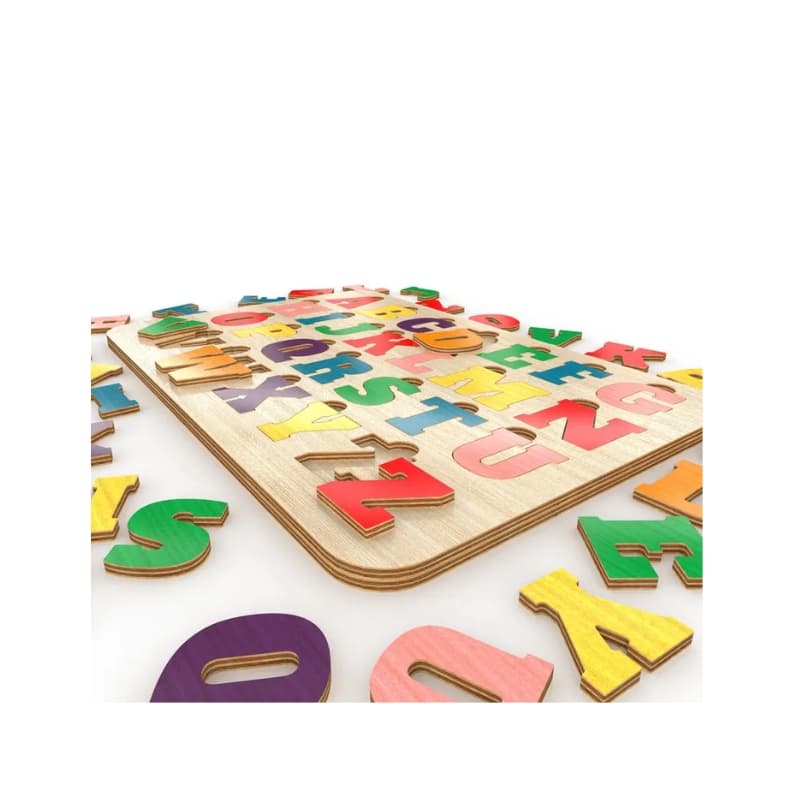 Wooden Alphabet Puzzle Board thumbnail 2