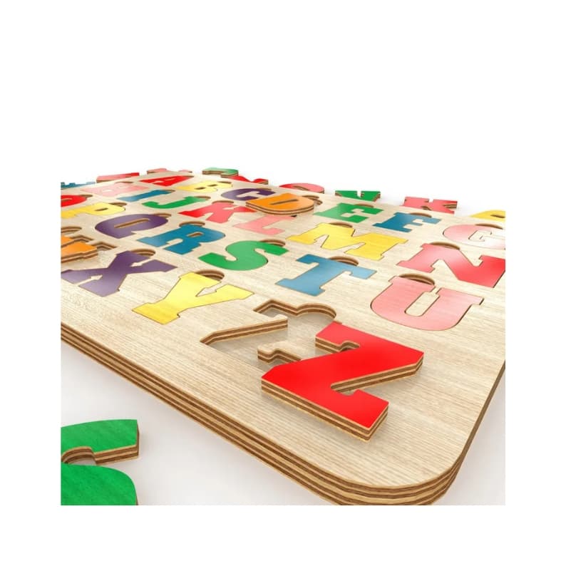 Wooden Alphabet Puzzle Board thumbnail 3