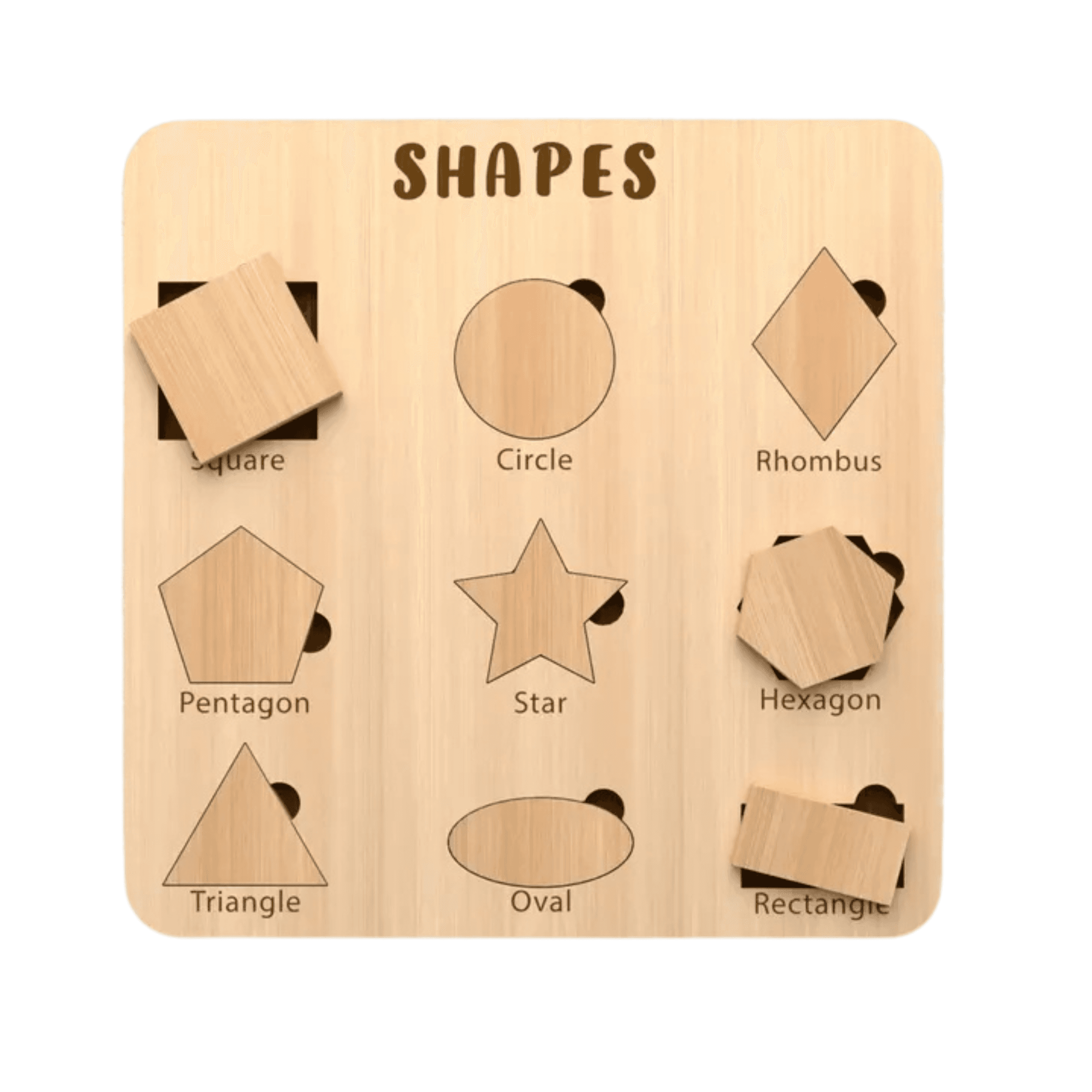 Wooden Shape Matching Puzzle thumbnail 2