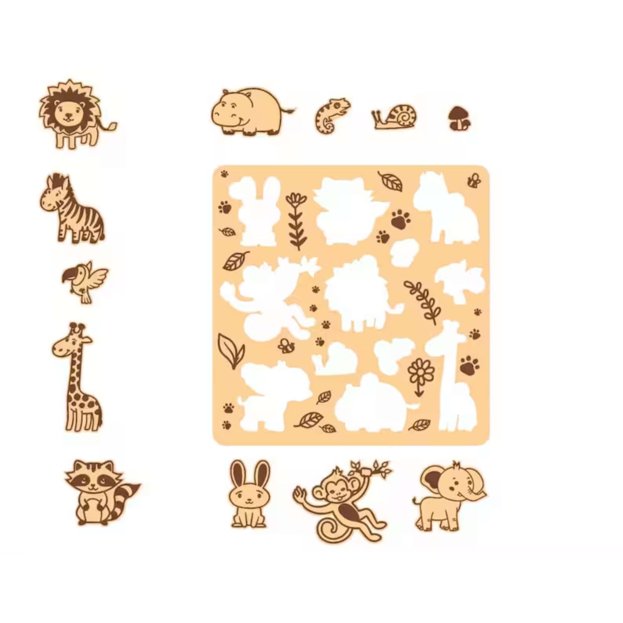 Wooden Animal Matching Puzzle thumbnail 2