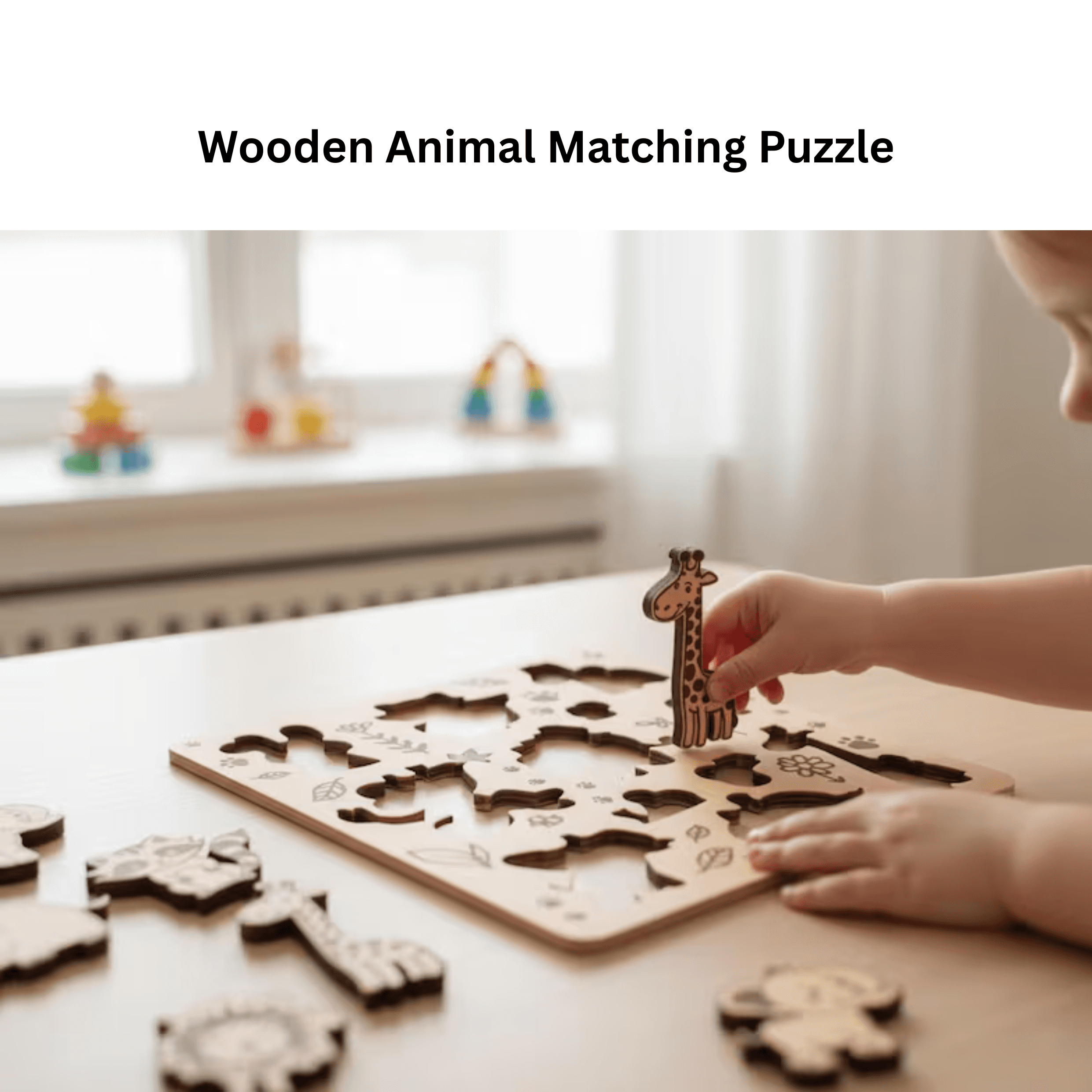 Wooden Animal Matching Puzzle